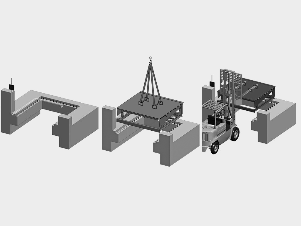 Подвесной монтаж.